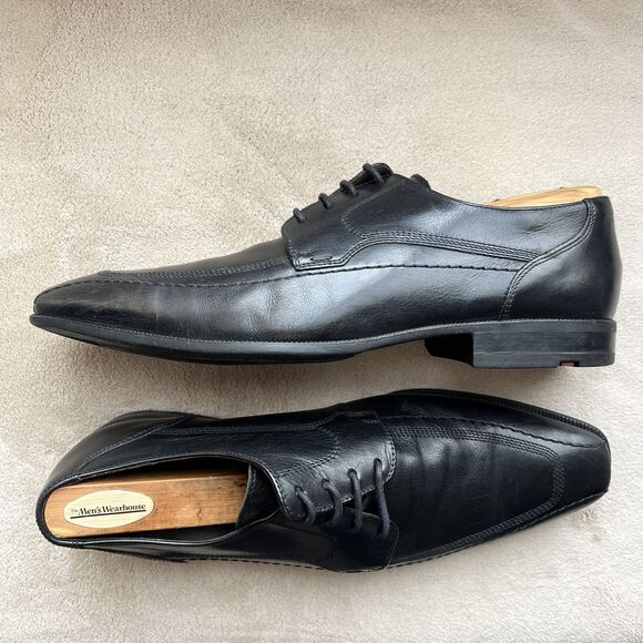 Lloyd Of Germany‎ Oker Black Leather Lace Up Dress Shoes Men’s 9 F Business Work main image 12